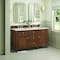 James Martin Vanities 60'' Double Vanity, Mid-Century Walnut w/ 3 CM Lime Delight Quartz Top 424-V60D-WLT-3LDL - alternate 3